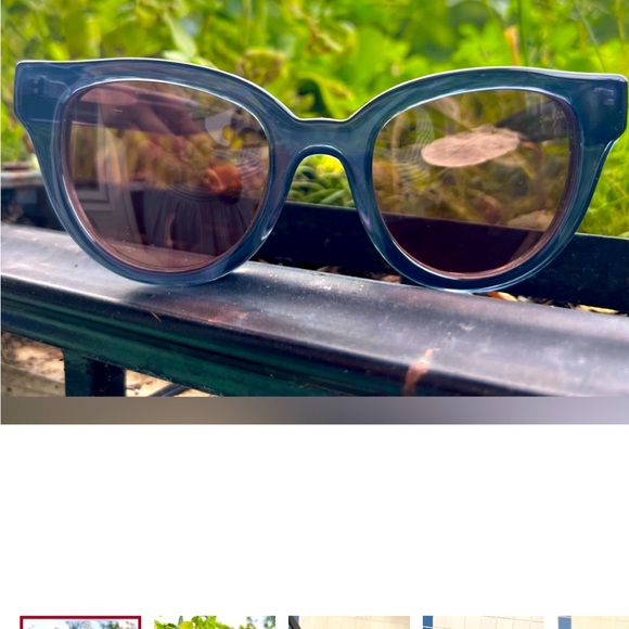 Carla Colour “Barton” sunglasses in Indigo Blue - Picture 2 of 6